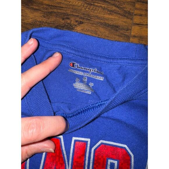 Kansas Jayhawk Shirt Womens KU Champion Long Sleeve Blue Sz:Medium - Picture 4 of 5